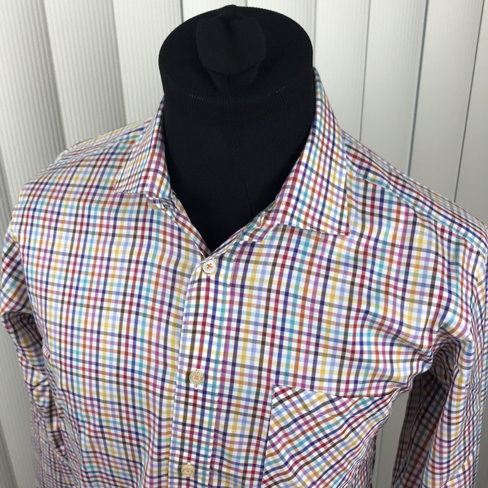 Robert Talbott Anderson Plaid Button Down Shirt - image 1